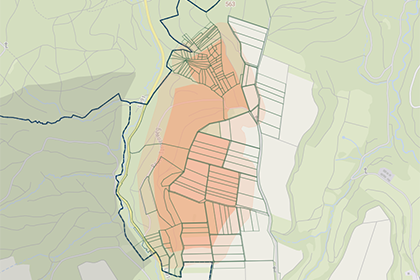 Karte von Windvorranggebiet